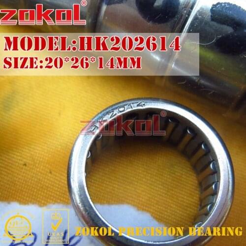 ZOKOL bearing HK2010 HK2012 HK2014 HK2016 Needle Roller Bearing 20*26*10 20*26*12 20*26*14 20*26*16mm