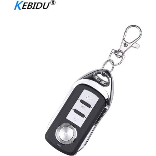 Kebidu 433.92MHZ clone 4 button remote control metal keychain, used for home garage door electric door opening remote control
