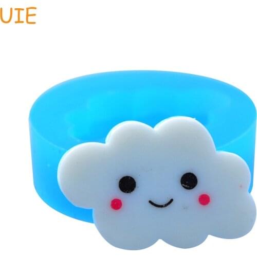 PYL299U 25.3mm Cloud Flexible Silicone Mold - Sugarcraft, Fondant, Jewelry, Candy, Chocolate, Resin, Clay, Gum Paste, Icing