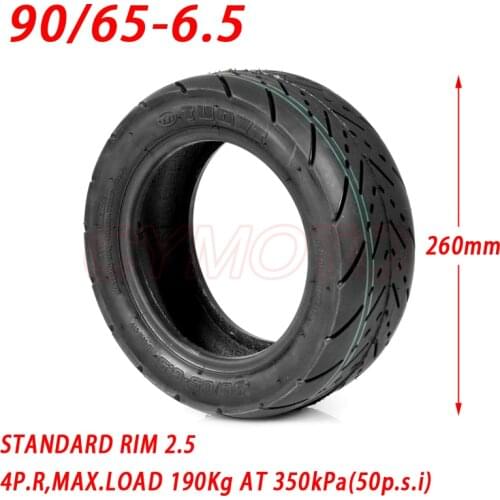 90/65-6.5 Vacuum Tire 11 Inch Refitted for Dualtron Thunder Electric Scooter Ultra Wear-resisting Tubeless Road Tyre