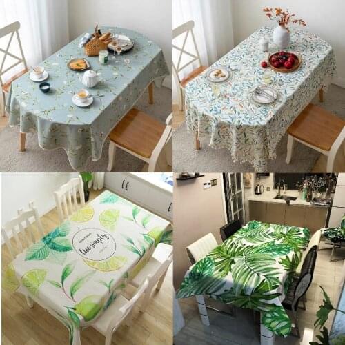 Flower leaves wedding decoration Anti-stain tablecloth table cloth set rectangular table tablecloth Rectangular tablecloths coat