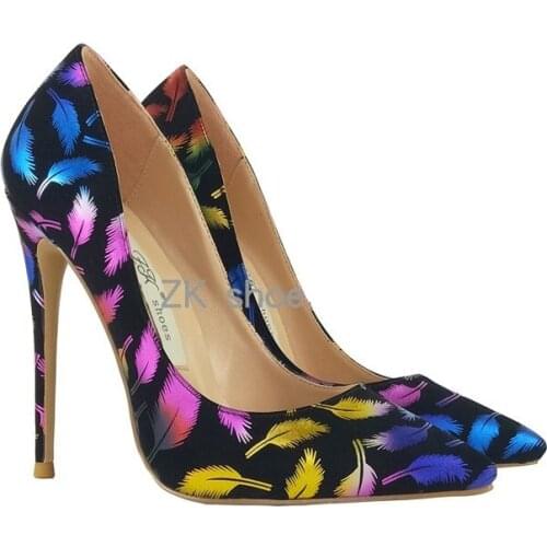 Spring new style super high-heeled stiletto and pointed toe fashion single shoes banquet dress large size color womens shoes