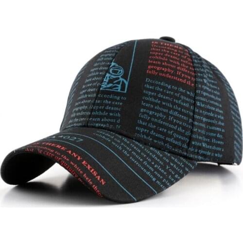 TULA017D Women casaul cotton newspaper printed baseball cap Adult fitted adjustable hip hop snapbacks Golf hat graffiti