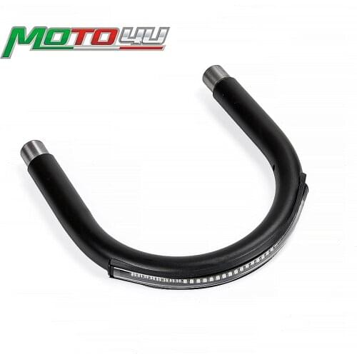 230MM Universal Motorcycle Rear Seat Frame Hoop Loop with LED Brake Turn Tail Lights Cafe Racer Accessories For YAMAHA For Honda