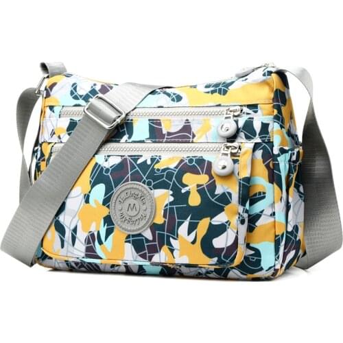 Waterproof Oxford Shoulder Bag for Women Rural style Fashion Hobos Large Capacity Crossbody Bag Lady Flower Messenger Bags