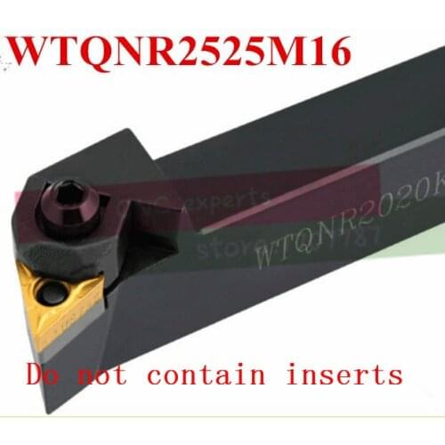 WTQNR2525M16 25*25mm Metal Lathe Cutting Tools Lathe Machine CNC Turning Tools External Turning Tool Holder W-Type WTQNR /L