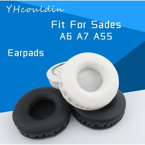 YHcouldin Earpads For Sades A6 A7 A55 Headphone Accessaries Replacement Leather