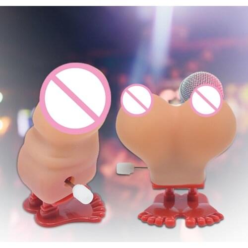 Adult Bachelor Party Funny Prank Toy Clockwork Bouncing Boobs Tricky Prop Gift