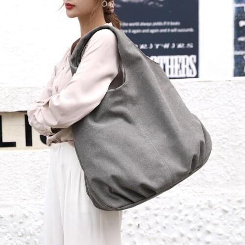 Designer Large Capacity Women Canvas Handbags High Quality Ladies Shoulder Bags Fashion Female Big Casual Tote Messenger Bag New