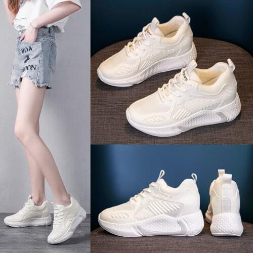 2021 Summer Women Chunky Sneakers Platform Designer Luxury Sneakers White Vulcanized Shoes Thick Soled Casual Shoes For Woman 39