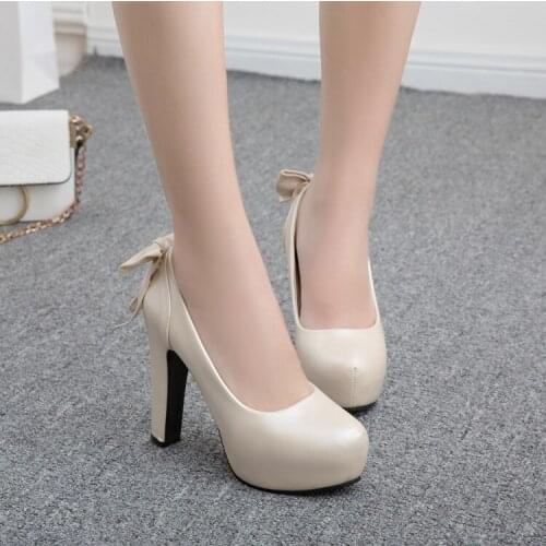 Big Size 11 12 13 14 15 16 17 18 19 ladies high heels women shoes woman pumps Sweet shallow thick-heeled womens shoes
