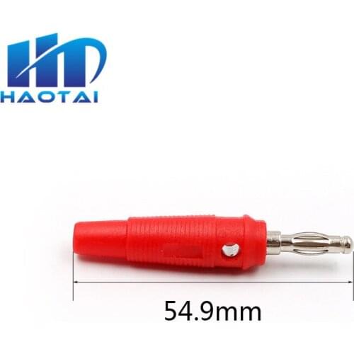 10pcs 4mm Banana Plug High Current Insulated Shrouded Stackable Connector Screw Connection Banana Connectors