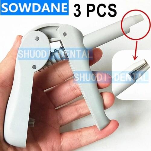 3 Pcs Dental Composite Gun Dispenser Mixing Dispenser gun Autoclavable Applicator for Unidose Compules Plastic syringe