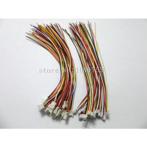 50 Pair Micro JST 1.25 4-Pin Male and Female Connector plug with Wires Cables
