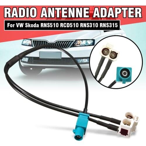 Diversity 2 Fakra to 1 Fakra Radio Antenne Adapter Connector FAKRA For VW Skoda RNS510 RCD510 RNS310 RNS315