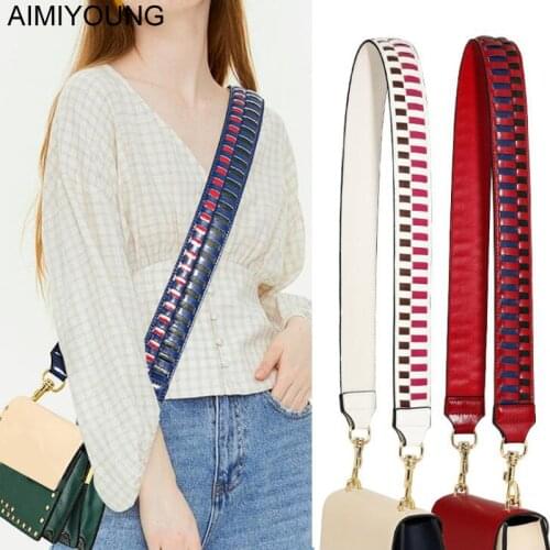 AIMIYOUNG Genuine Leather Bag Strap Handbag Cowhide Belt Shoulder Bag Wide Strap Replacement Strap Bag Accessory Belt For Bags