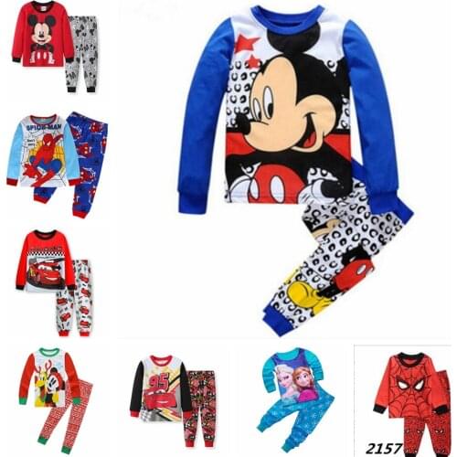 Kids Pajamas Set Children Sleepwear Pixar Cars Lightning McQueen Pyjamas Pijamas Baby Boy Girl Cotton Nightwear Clothes Set