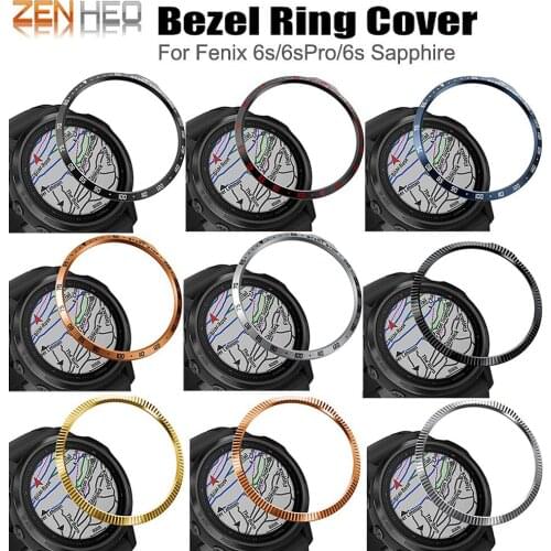For Garmin Fenix 6S/6S Pro Bezel Ring Styling Frame Anti Scrach Protection Case Cover For Garmin Fenix 6S Sapphire