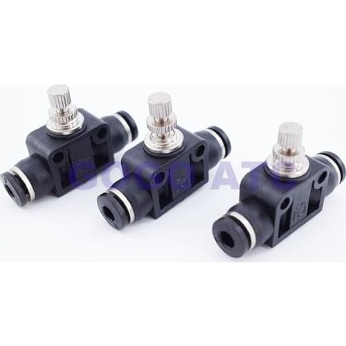 GOGO 10pcs a lot Pneumatic quick plastic fittings 8mm pneumatic pipe one touch SU-08 Pipeline Throttle valve