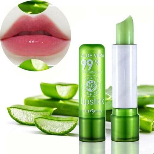 Summer Lips Glossy Makeup Moisturizer Nutritious Women Natural Lip Gloss Make Up Liquid Lipgloss Aloe Vera Plant Transparent