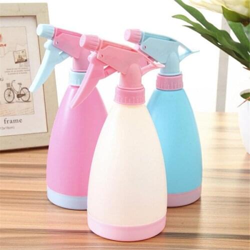 500ml Watering Can Plastic Spout Garden Balcony Plant Watering Sprinkler Candy Color Hand Pressure Gardening Tool Watering Can