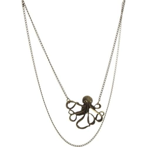 New Sale Vintage Octopus Pendant Long Chain Necklace New Wedding Accessories