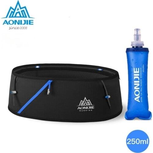 AONIJIE 4-way Stretch Hydration Running Belt Waist Pack Travel Money Bag Trail Marathon Gym Workout Fitness Mobile Phone Holder