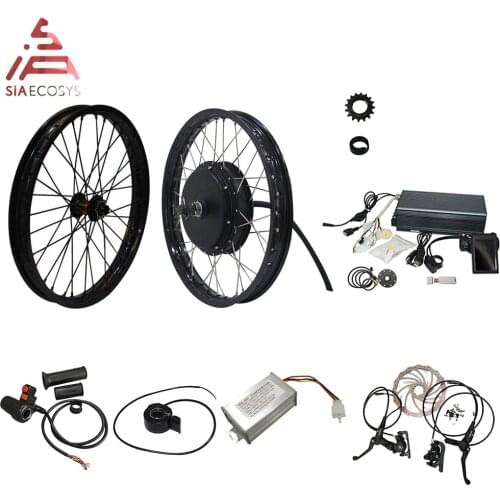 QS 3000W 205 50H V3 e-bike hub motor conversion kits with TFT H6 speedometer