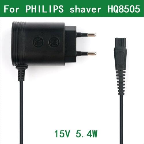 HQ8505 15V 5.4W EU Wall Plug AC Power Adapter Charger for Philips Electric Shaver HQ8140 HQ8160 HQ8170 RQ1252 RQ1260 RQ1175