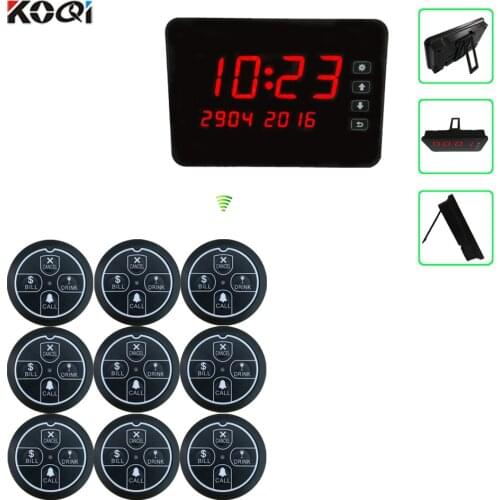 20 call button 1 display receiver One Set Wireless Communication Restaurant Waiter Call System