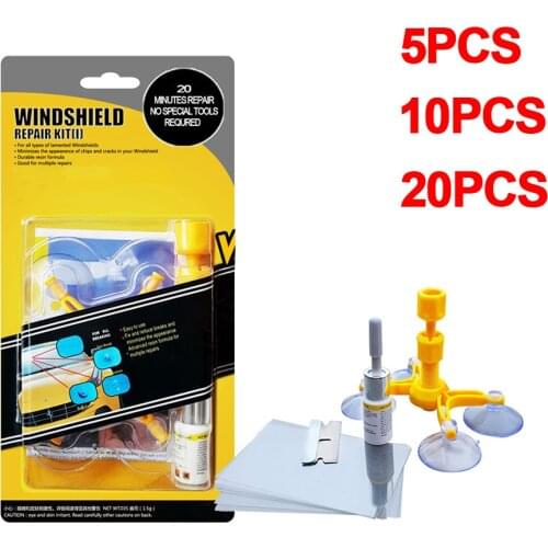 5/10/20PCS Windshield Repair Kit Car Window Glass Scratch Crack Restore Repair Tool Car Window Screen Polishing Tool
