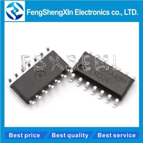 50pcs/lot LM324DR LM324DT LM324 SOP-14 Single Supply Quad Operational Amplifiers IC