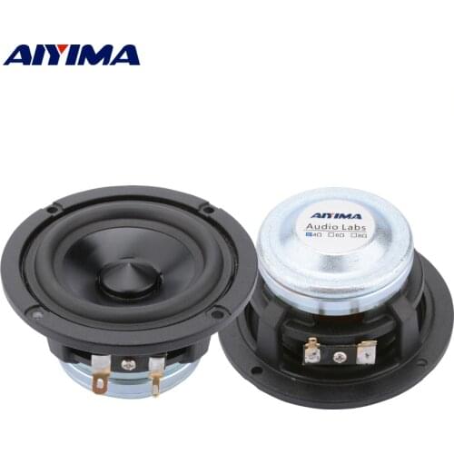 AIYIMA 2Pcs 3 Inch Home Theater Full Range Audio Speaker 4 8 Ohm 15W Sound Car Mid Range Speaker Driver Aluminum Loudspeaker