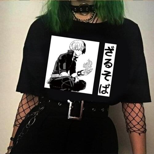 Anime Shoto Todoroki My Hero Academia T-Shirt Graphic Tshirt Streetwear T Shirt