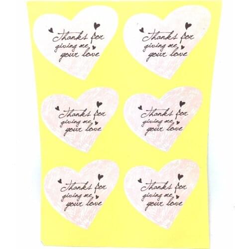 Thank you pink department of thank you sealing paste gift decoration stickers 58X52MM 120pcs/lot
