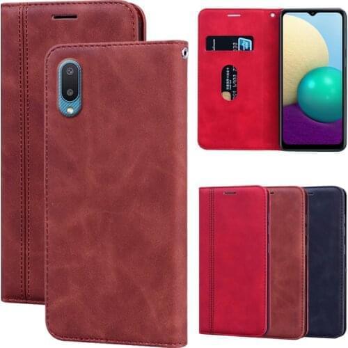 Case For Samsung Galaxy A02 SM-A022F Funda Protector Cover Leather Capa For Samsung A02 чехол Wallet Book Flip Shell Magnet Etui
