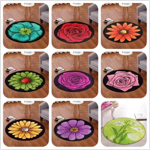 Child Cartoon Series Round Carpet Computer Chair Floor Mat Home Carpets Kids Room baby Play Game large Area Rug Soft Carpet
