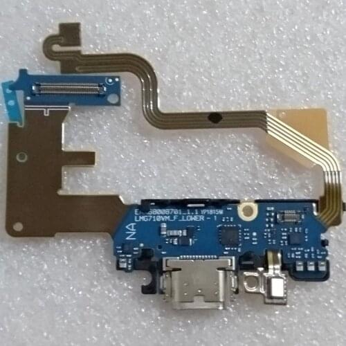 For LG G7 G710VM USB Connector Microphone Flex Ribbon Charging Flex Cable