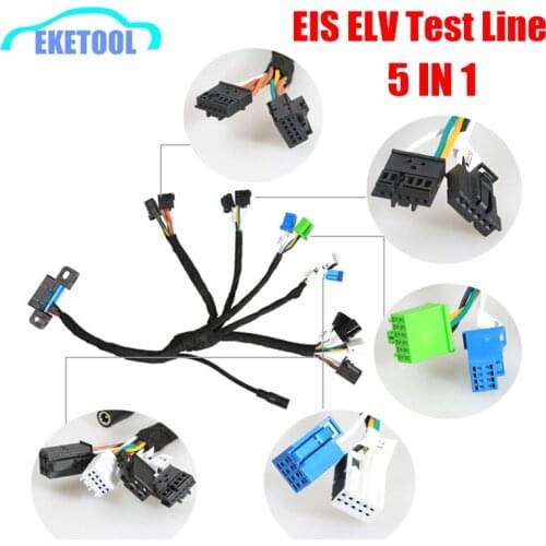 EIS ELV test cables Line Supports For Mercedes Works with VVDI MB BGA TOOL CGDI Prog MB (5-in-1) With Dashboard Connector