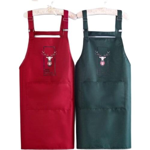 Apron Household Kitchen Waterproof Oil Proof Cooking Sleeveless Strap Accessories for Men and Women Adjustable Work Clothes