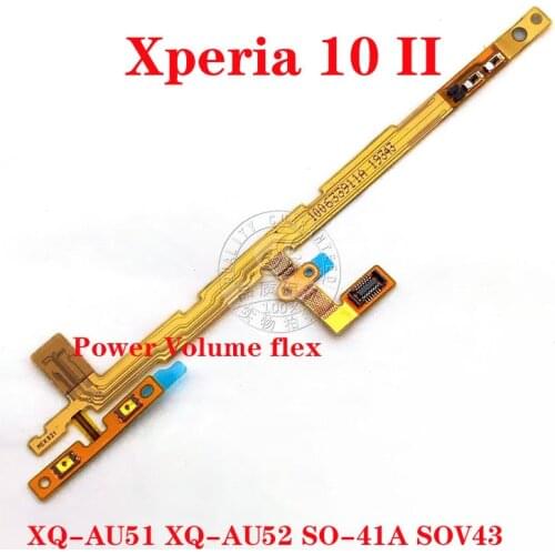 New Power ON OFF Mute Switch Control Key Volume Button Flex Cable For Sony Xperia 10 II X1 II X10 II