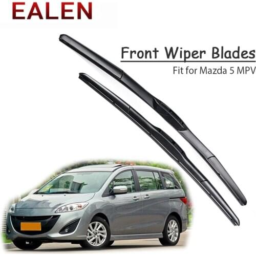 EALEN For Mazda 5 MPV 2016 2015 2014 2013-2005 Windscreen Original Wiper Accessories 1Set Rubber Car Front Wiper Blade Kit