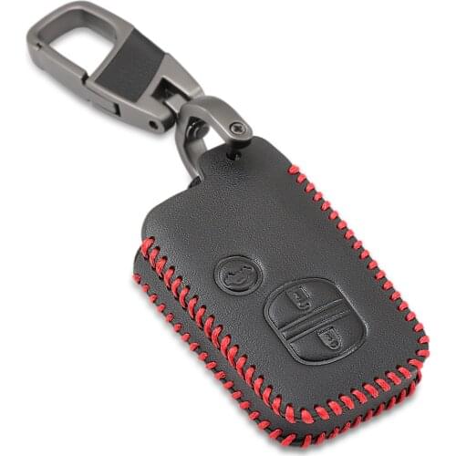 Leather Car Key Case Cover For Toyota Land Cruiser Prado 150 Camry Prius Crown For Subaru 2013 2014 Foreste Outback XV legacy
