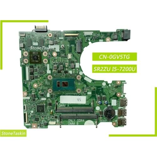 Best Value CN-0GV5TG for Dell Inspiron 3467 3567 Laptop Motherboard SR2ZU I5-7200U DDR4 100% Tested