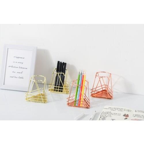 Multifunctional Metal Mesh Ruler Pen Pot Container Organiser Durable Office Organizer Kids Gifts Makeup Brush Storage Case