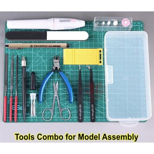 Model Building Tools Combo For Gundam Tools Military Hobby Model DIY Accessories Grinding Cutting Polishing Tools Set