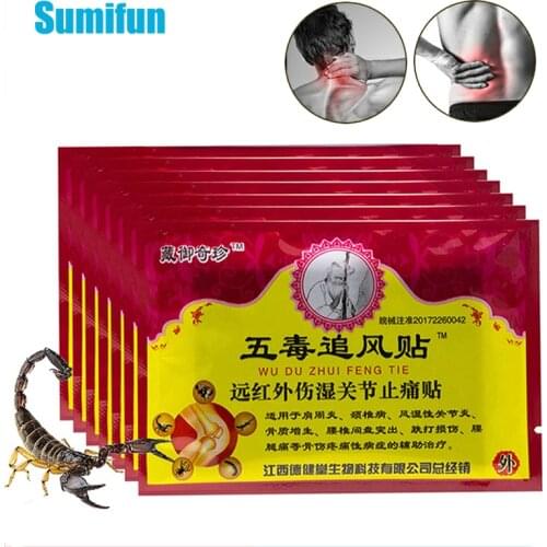 80Pcs Scorpion Venom Medical Pain Relief Patch Arthritis Back Shoulder Muscle Joint Stress PainKiller Plaster Orthopedic Plastry