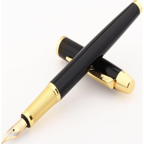 Luxury High Quality Heavy pens 8007 Black Business office Medium Nibfountain pen ink school supplies