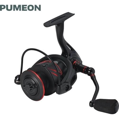 PUMEON Fishing Reel Gear Ratio 5.0:1 13+1BB Max Drag 8KG Metal Spool Spinning Reel Lightweight Left/Right Hand Saltwater Wheels