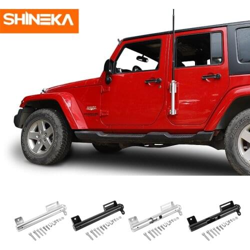 SHINEKA Flag Pole Holder For Jeep Wrangler Car Multifunctional Flagpole Bracket Kit For Jeep Wrangler JK JL TJ JT 1996-2020